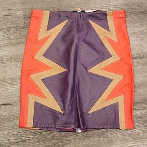 MARINA HOERMANSEDER 100% Leather Skirt